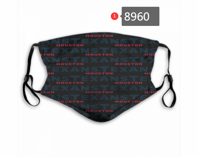 2020 NFL Houston Texans1 Dust mask with filter->nfl dust mask->Sports Accessory